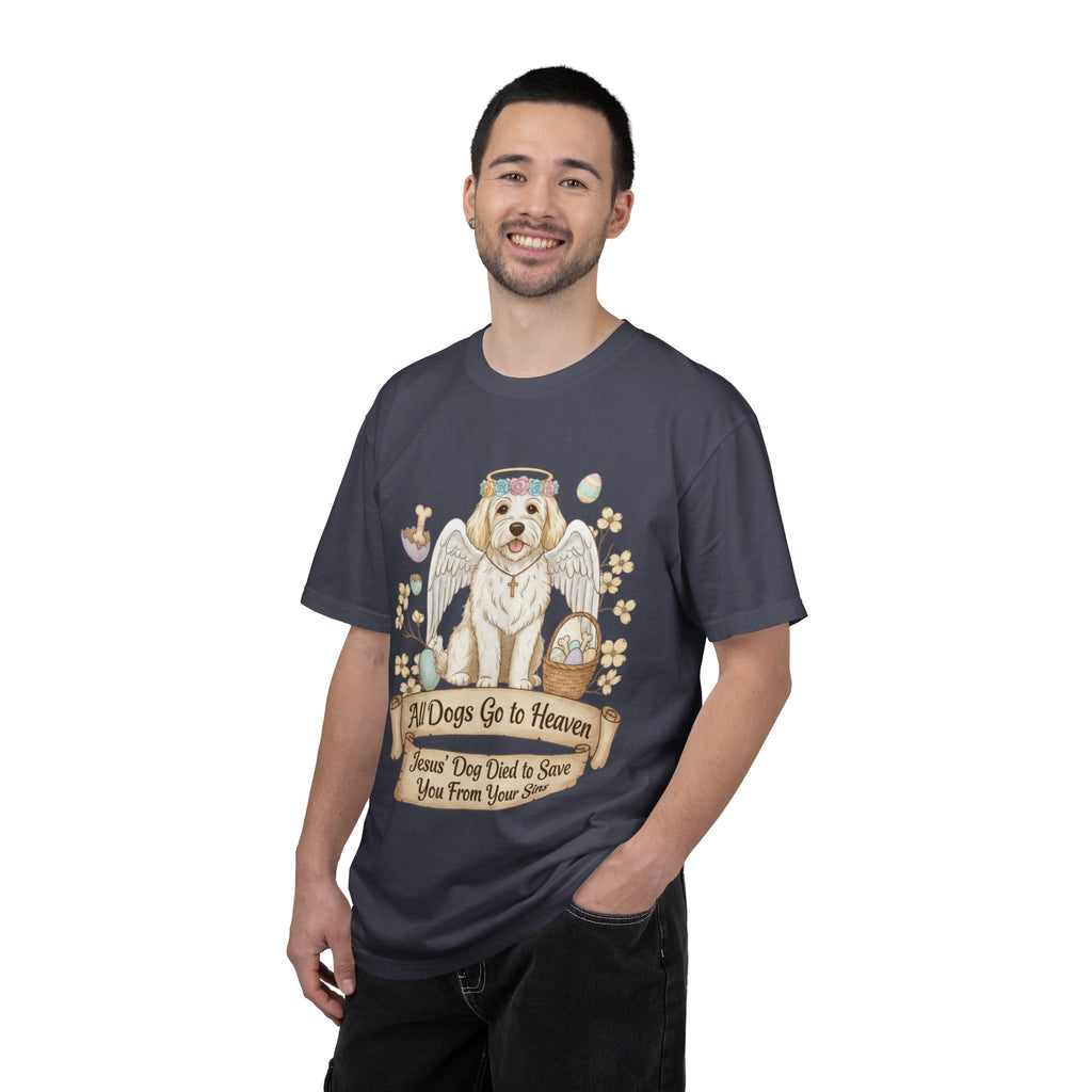 "All Dogs Go to Heaven 2" Unisex Garment-Dyed T-shirt