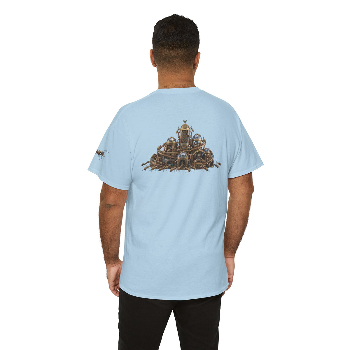 Color: Light Blue | Cyber Ants Premium Graphic Tee