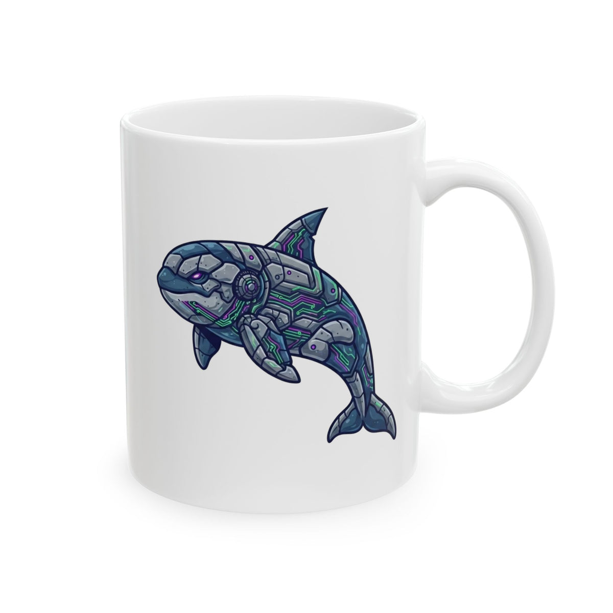 "Killer Whale" White Ceramic Mug