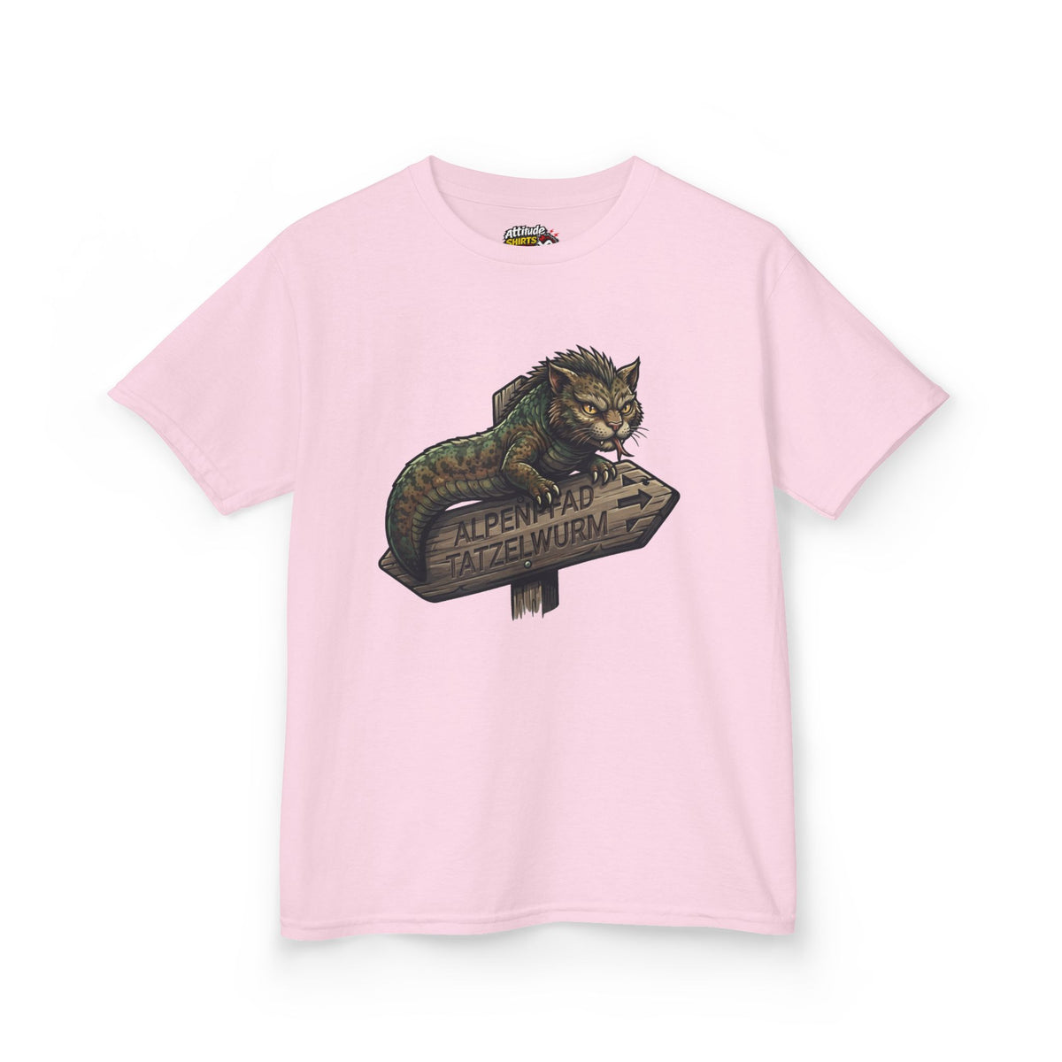 Color: Light Pink | Tatzelwurm (Alpine Europe) Kids Tee