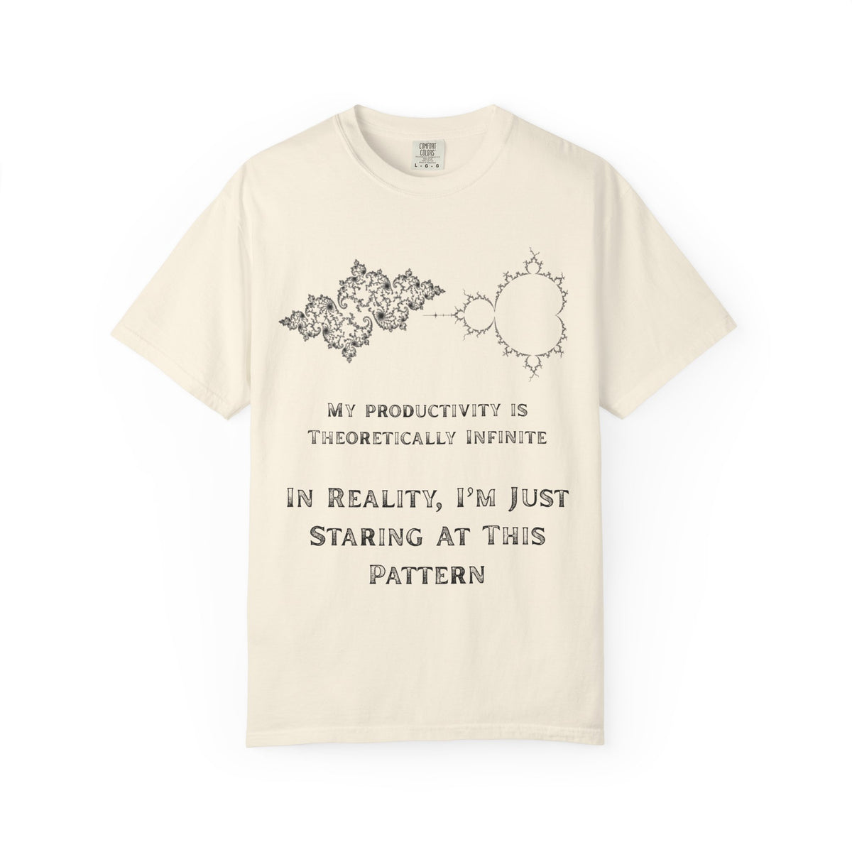 Color: Ivory | Theoretically Infinite Unisex Garment-Dyed Tee