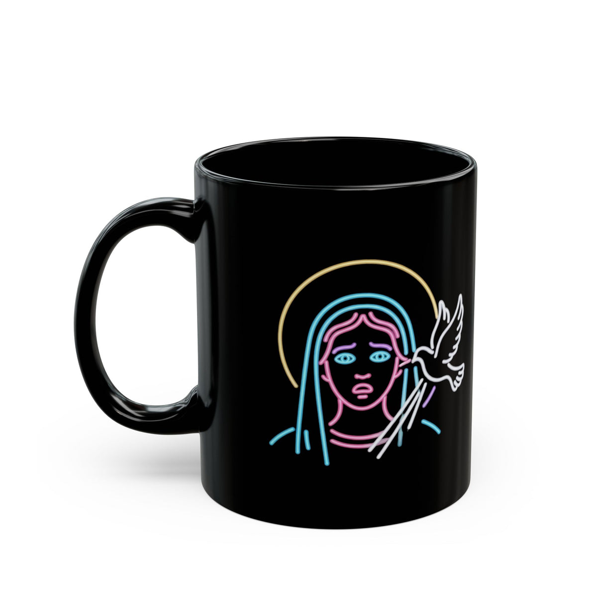 "Good Book Series MILF" Black Ceramic Mug — Graphic