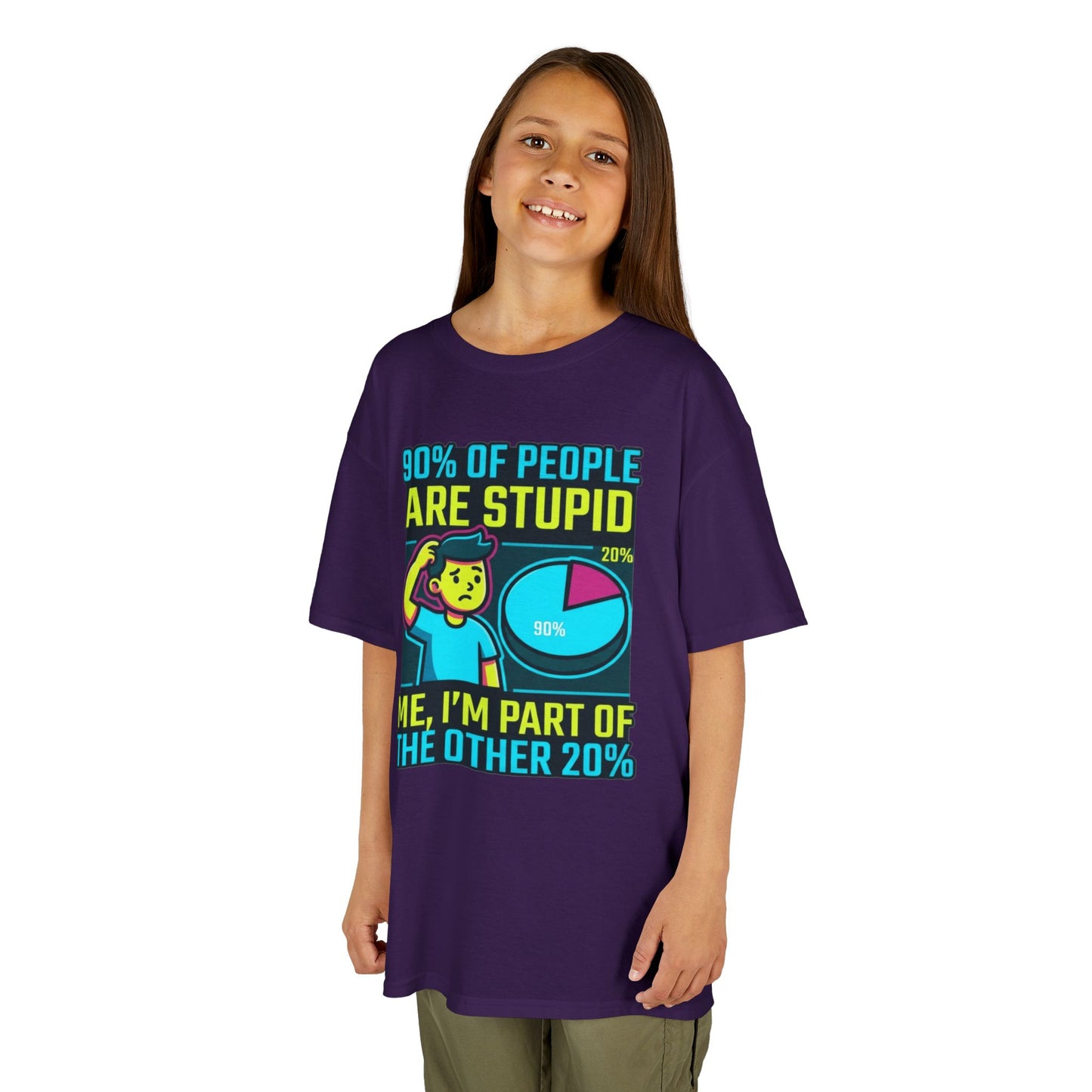 "90% Of People Are Stupid" Kids Tee