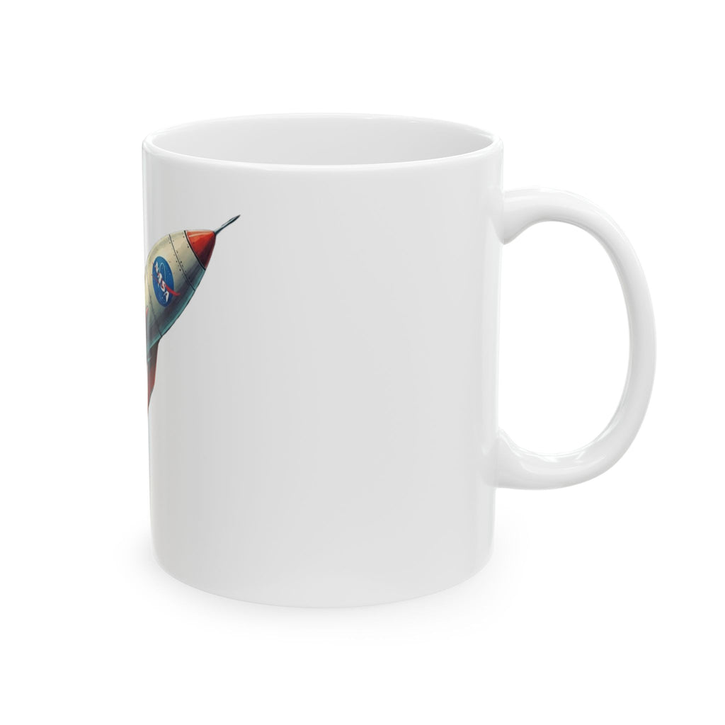 "Mars 2 Day Shipping" White Ceramic Mug — Graphic