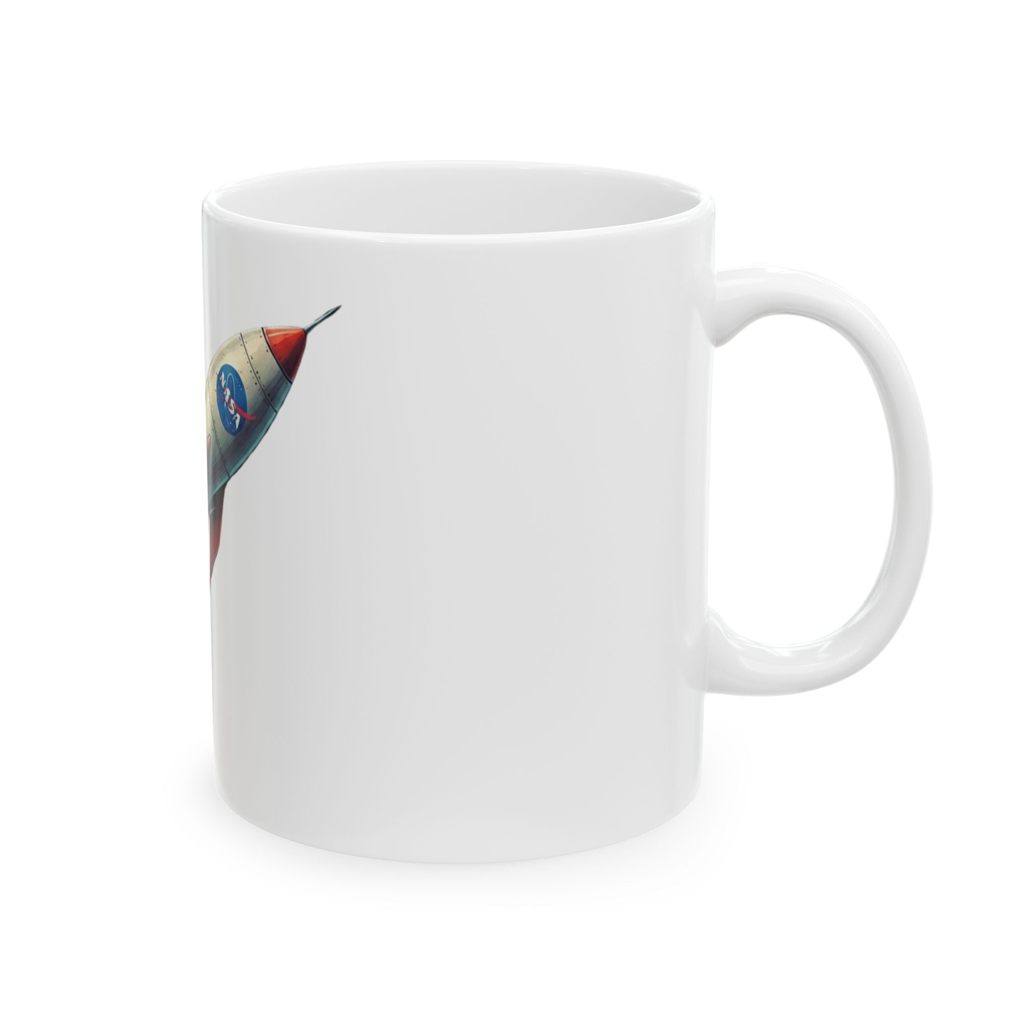 "Mars 2 Day Shipping" White Ceramic Mug — Graphic