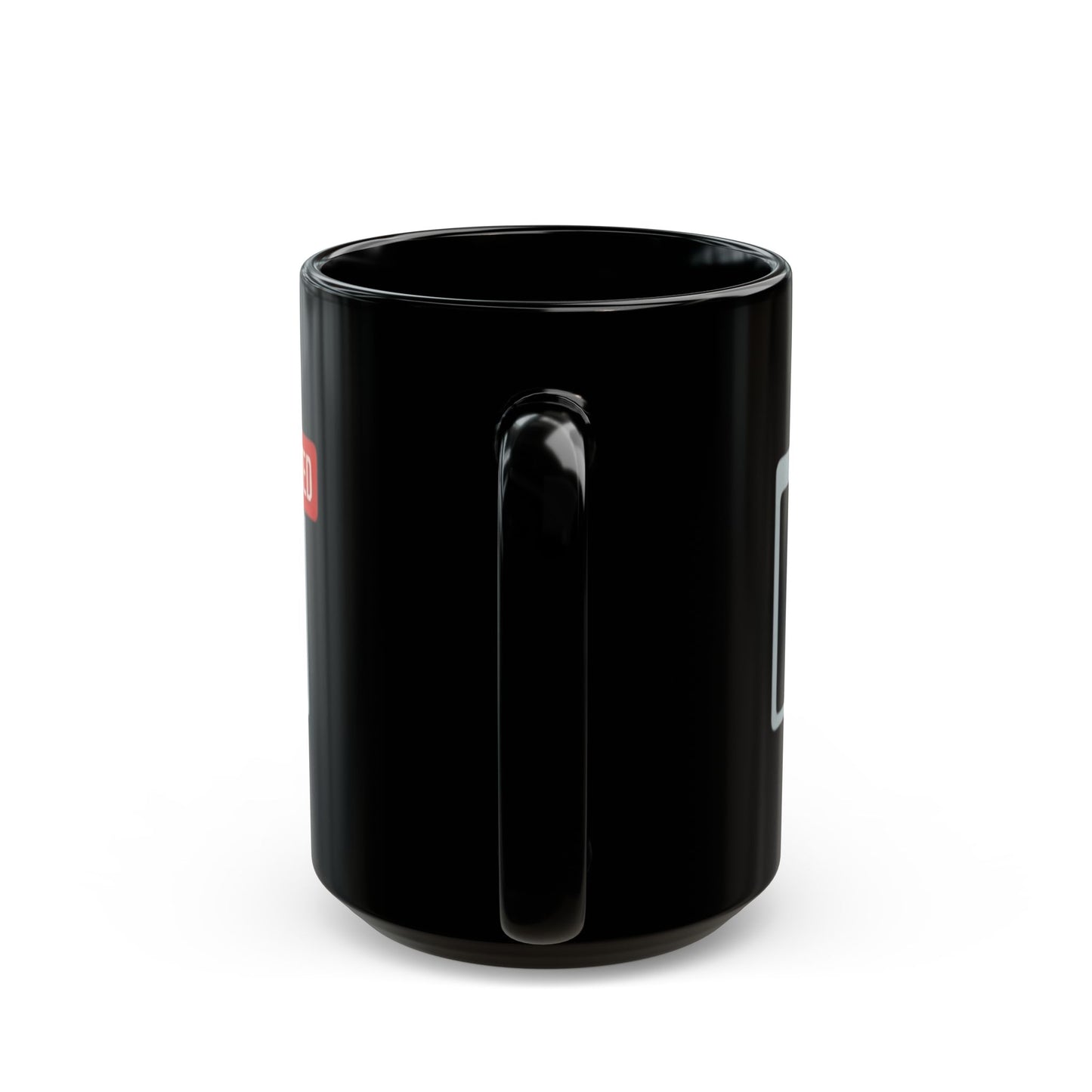 "I Found The Mute" Black Ceramic Mug — Graphic