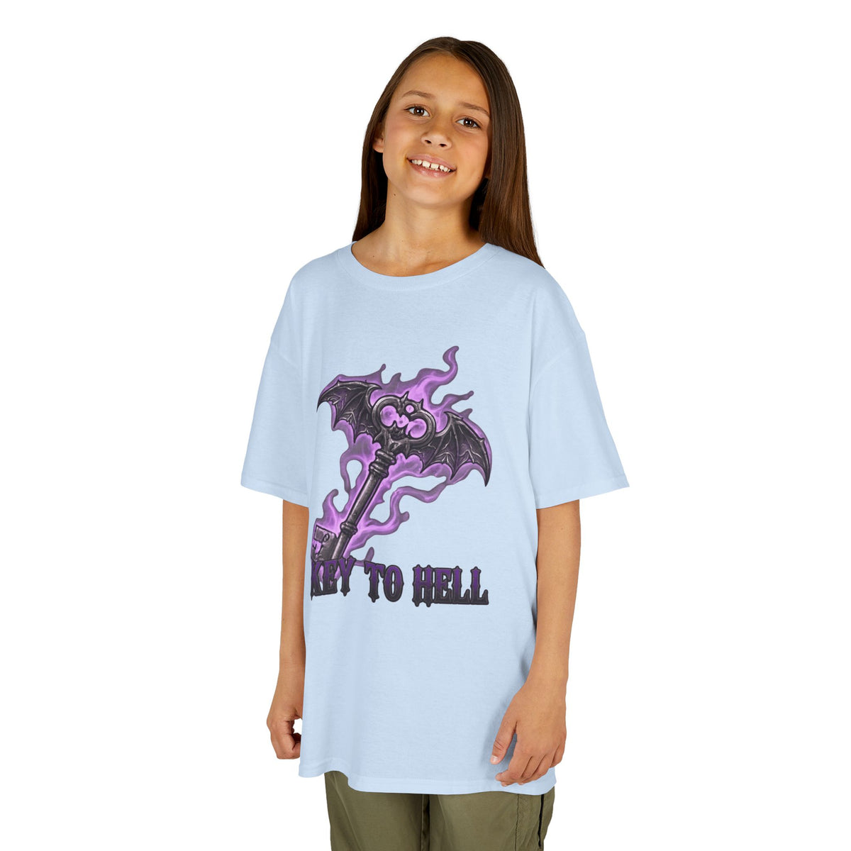 Color: Light Blue | Skeleton Key Kids Tee