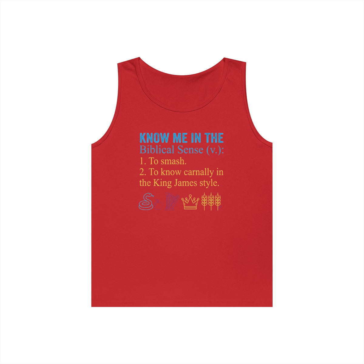 "Good Book Series Know Me In The Biblical Sense" Tank Top