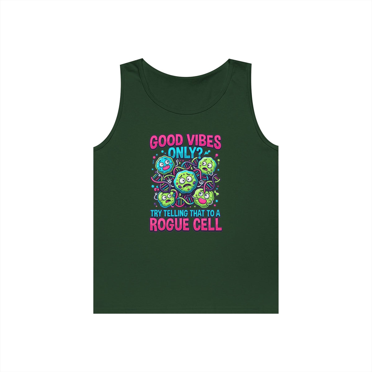 Color: Forest Green | Good Vibes Only Tank Top
