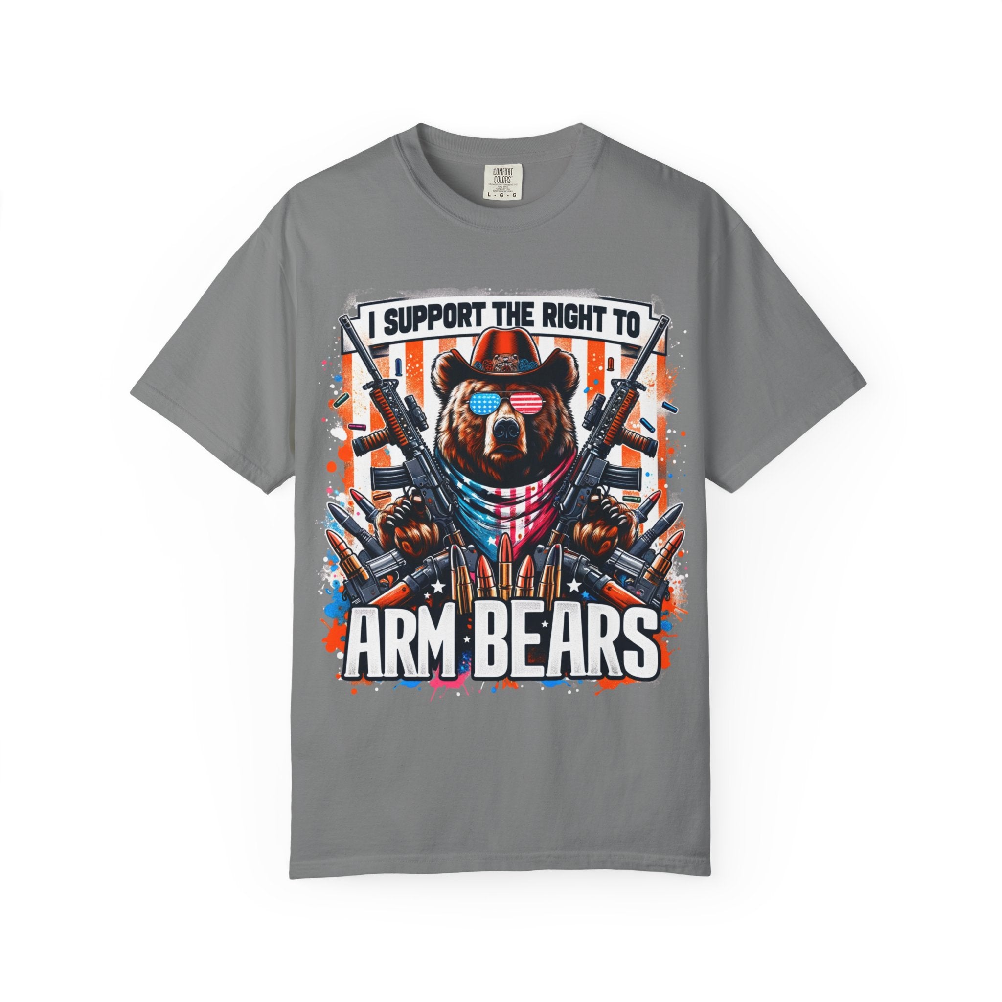 "The Right to Arm Bears" Unisex Garment-Dyed T-shirt