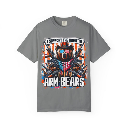 "The Right to Arm Bears" Unisex Garment-Dyed T-shirt