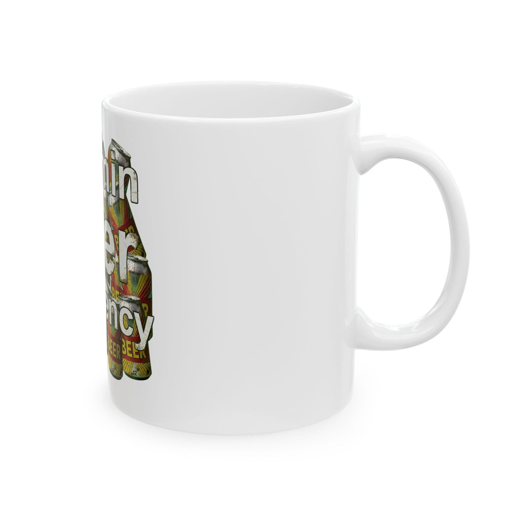"Vitamin Beer-4" White Ceramic Mug