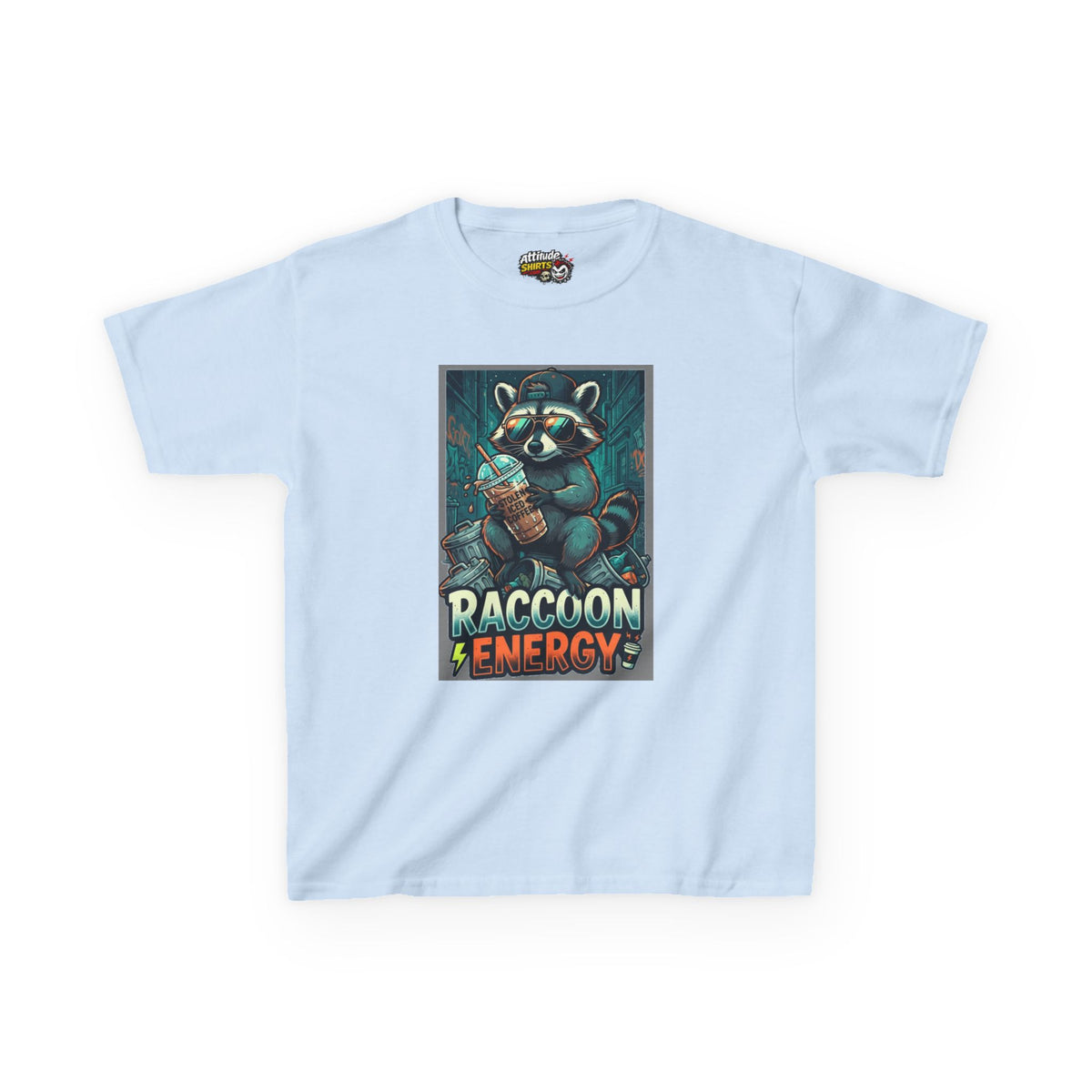 "Raccoon Energy" Kids Tee