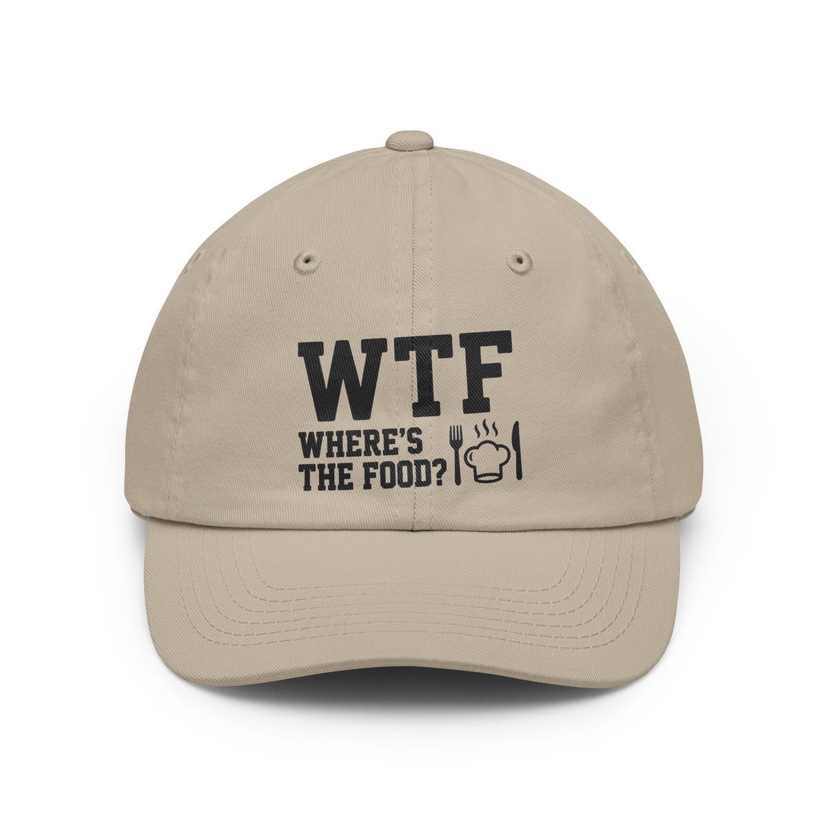 Color: Stone | Hangry AF: WTF Where's The Food | Dad Hat — AttitudeShirts