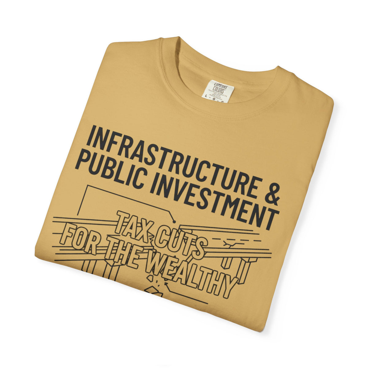 "Protest Series - Fix The Roads" Unisex Garment-Dyed Tee