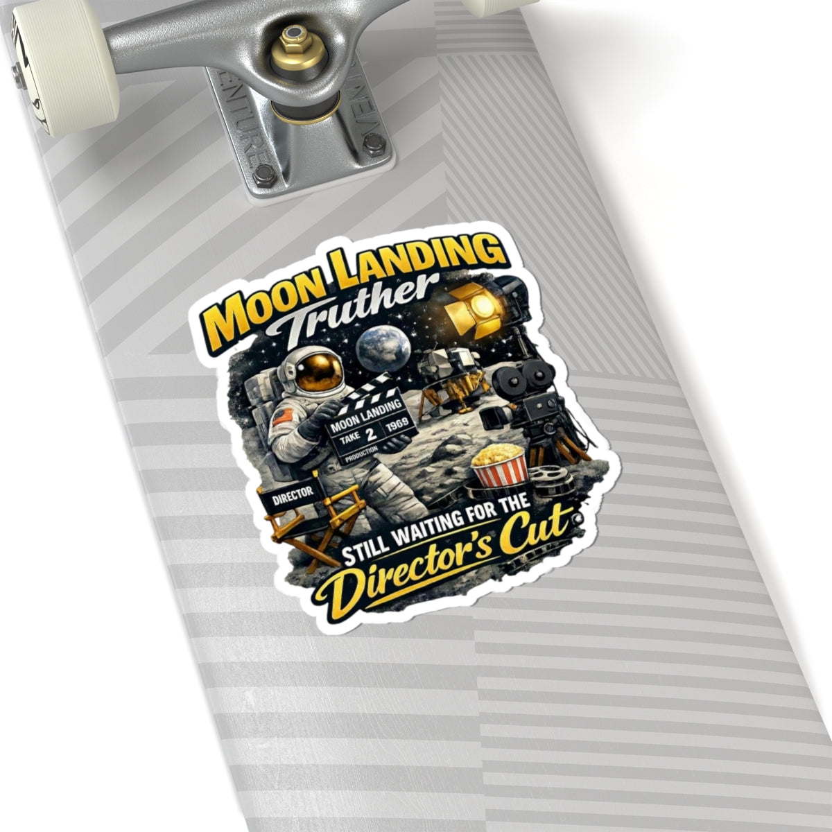 "Moon Landing Truther" Sticker — Main