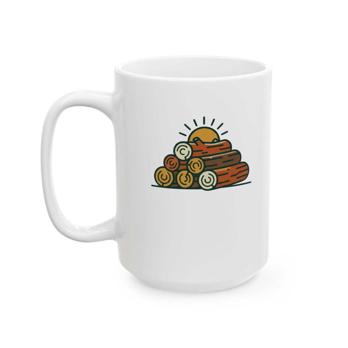 "Morning Wood Appreciation Society" White Ceramic Mug — Graphic