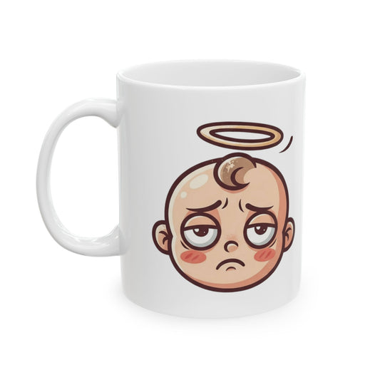 "Sweet Baby Jesus" White Ceramic Mug — Graphic