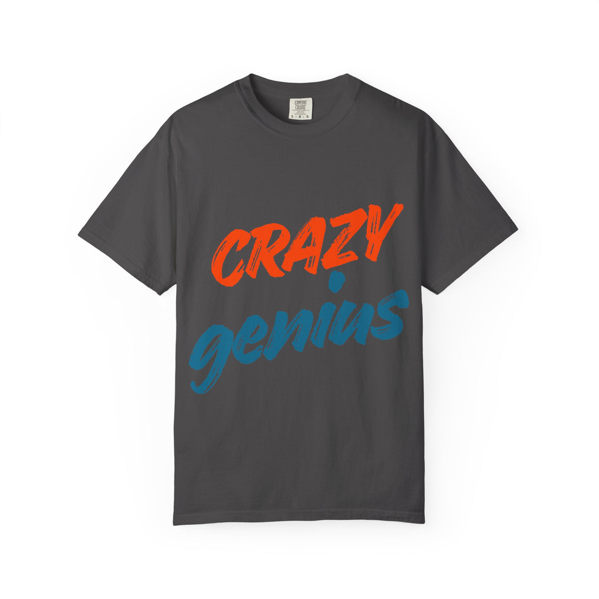 Color: Graphite | Crazy Genius Unisex Garment-Dyed T-shirt