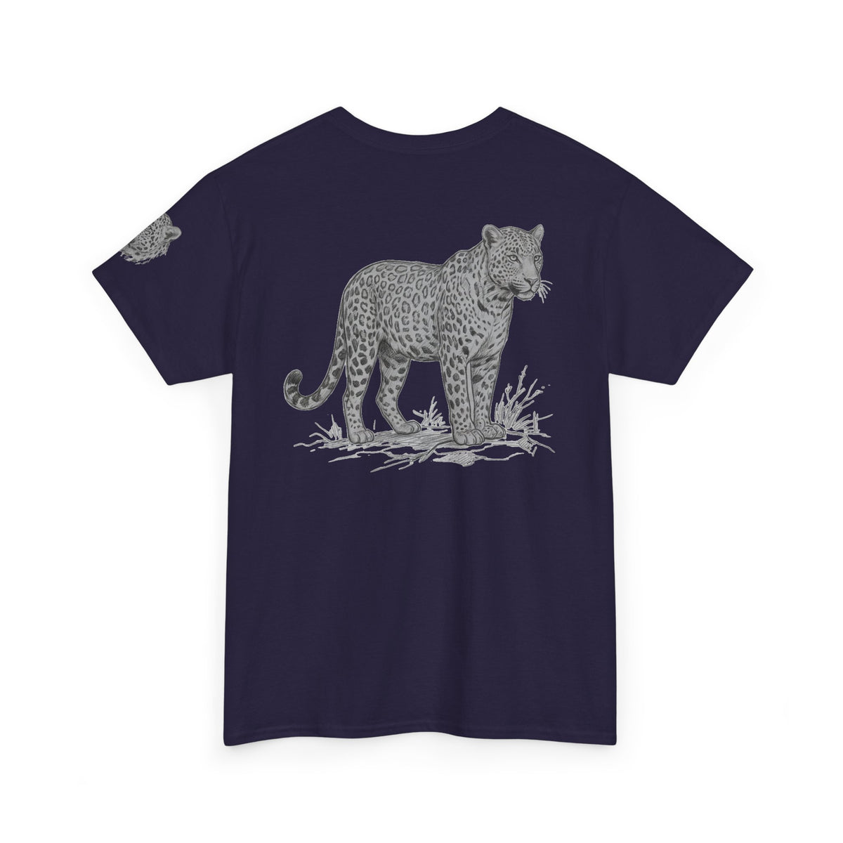 "Pencil Sketch Art Leopard" Premium Graphic Tee