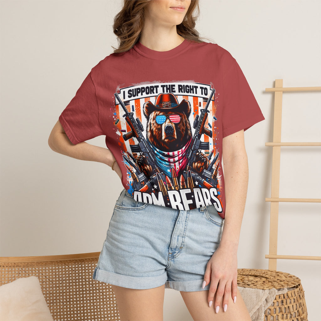 "The Right to Arm Bears" Unisex Garment-Dyed T-shirt