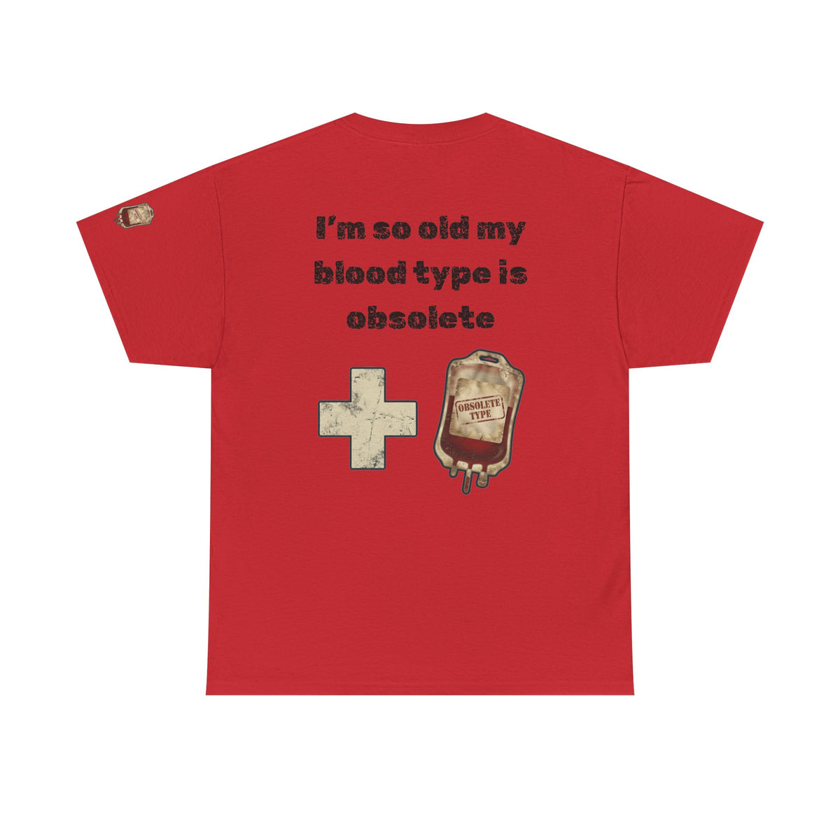 Color: Red | Blood Type Premium Graphic Tee