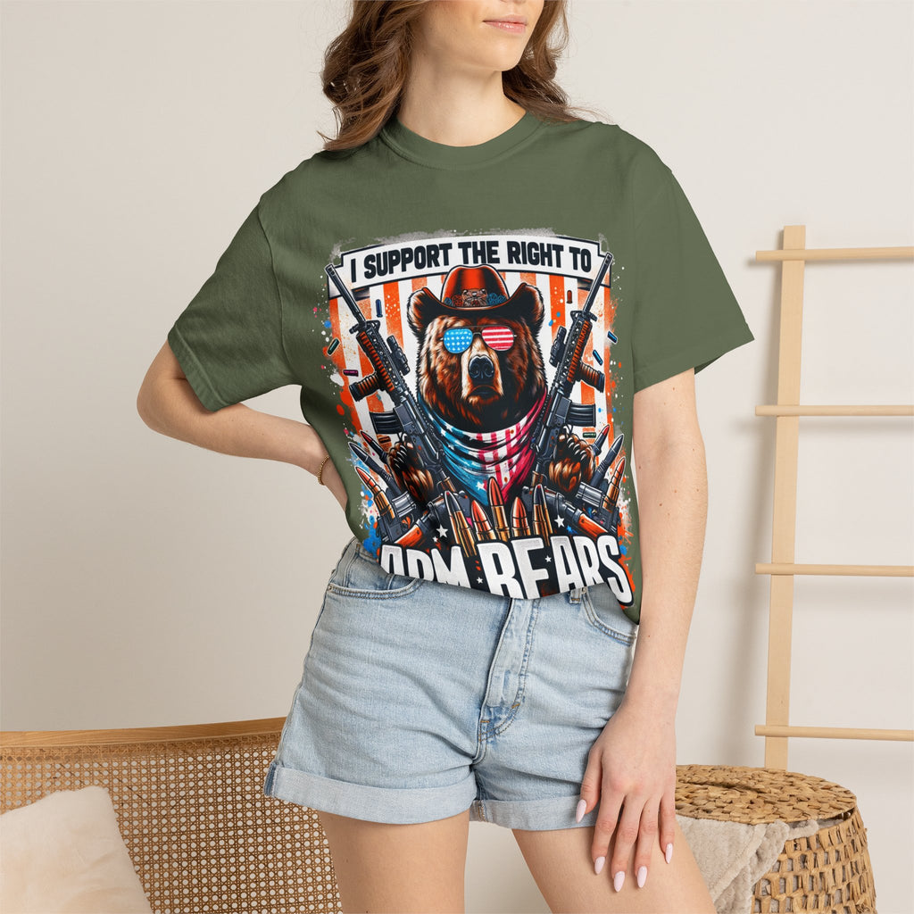 "The Right to Arm Bears" Unisex Garment-Dyed T-shirt