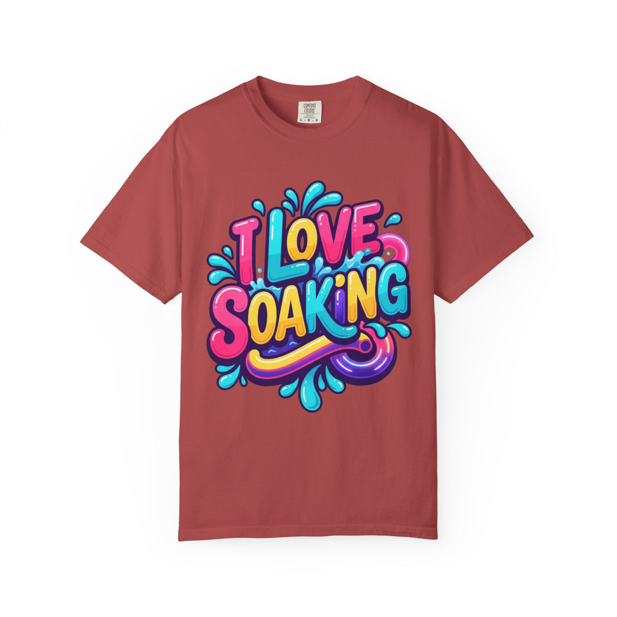 Color: Crimson | I Love Soaking Unisex Garment-Dyed Tee