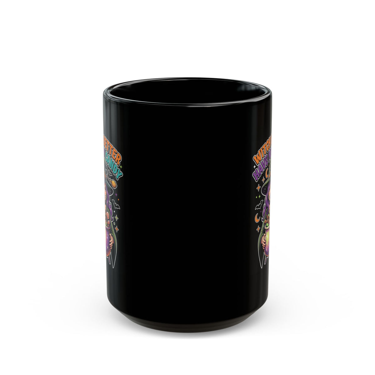 "Witch Better Have My Candy" Black Ceramic Mug