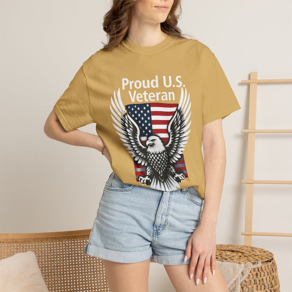 "Proud Veteran" Unisex Garment-Dyed T-shirt