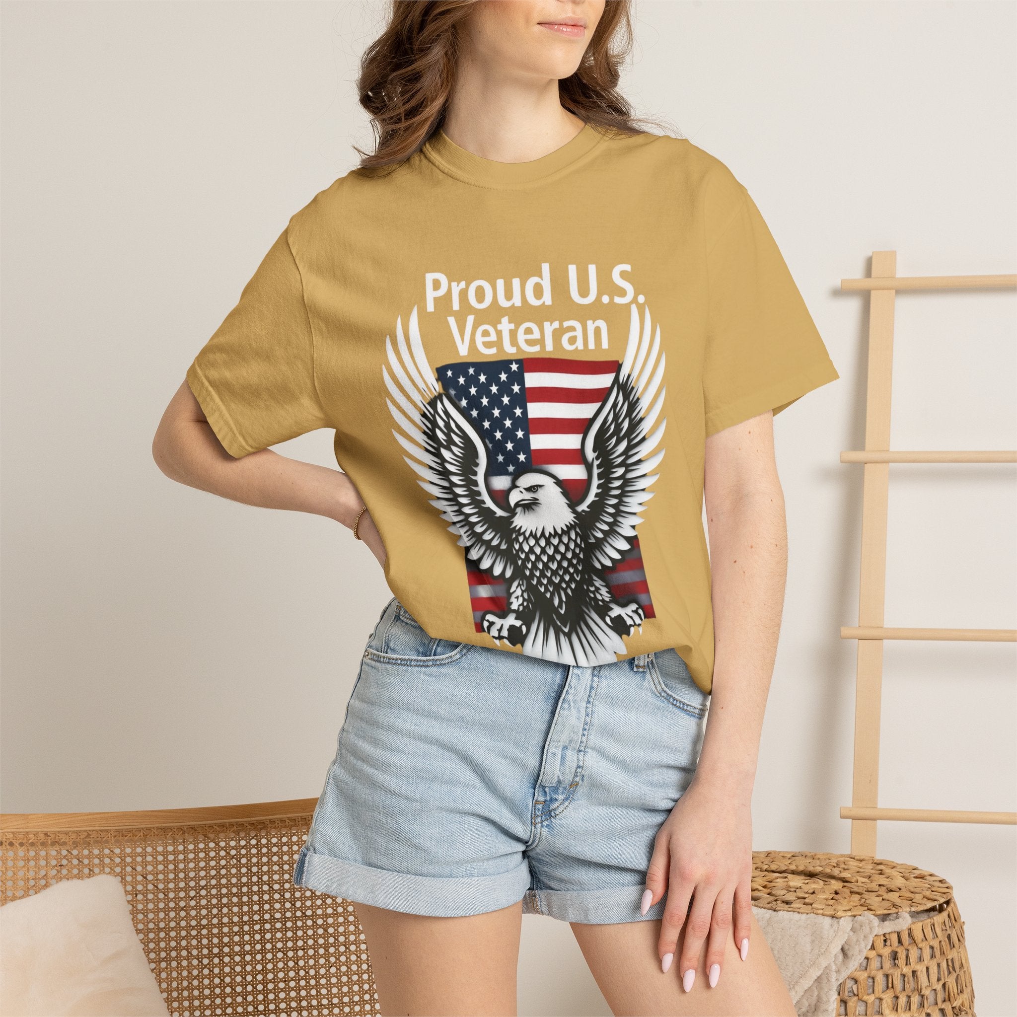 "Proud Veteran" Unisex Garment-Dyed T-shirt