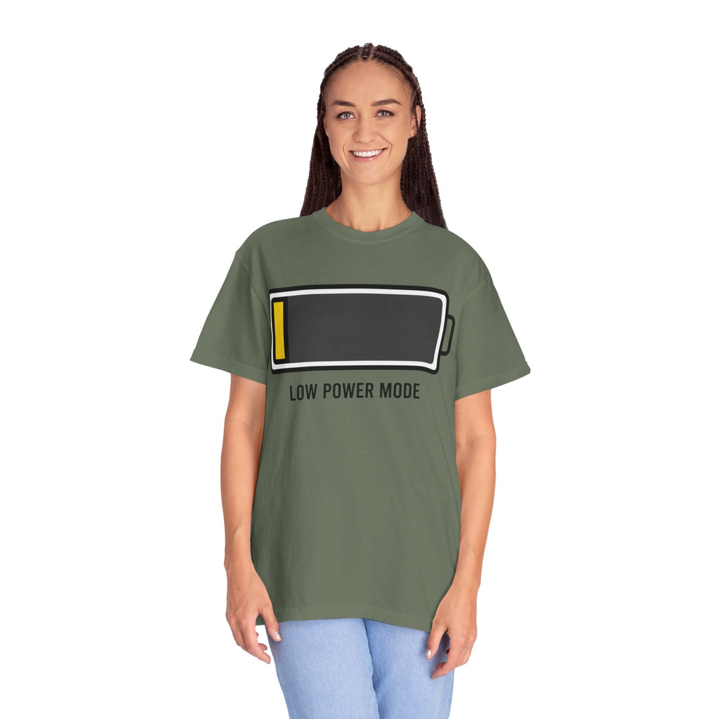 "Low Power Mode" Unisex Garment-Dyed Tee