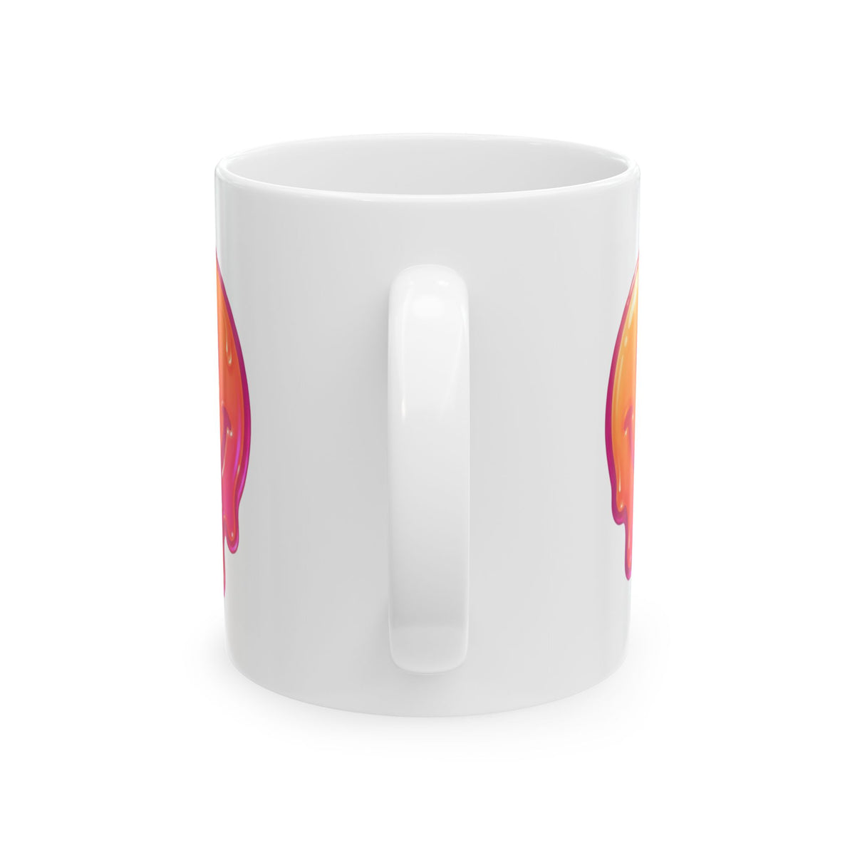 "Melting Hot" White Ceramic Mug — Graphic