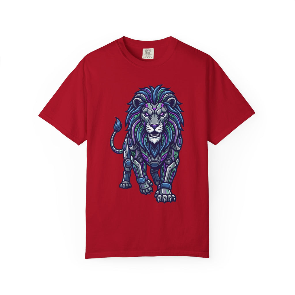 "Cyber Lion" Unisex Garment-Dyed Tee