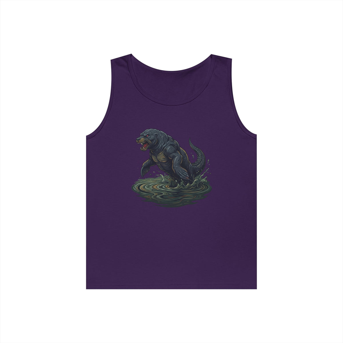Color: Purple | Bunyip (Australian Aboriginal Mythology) Tank Top