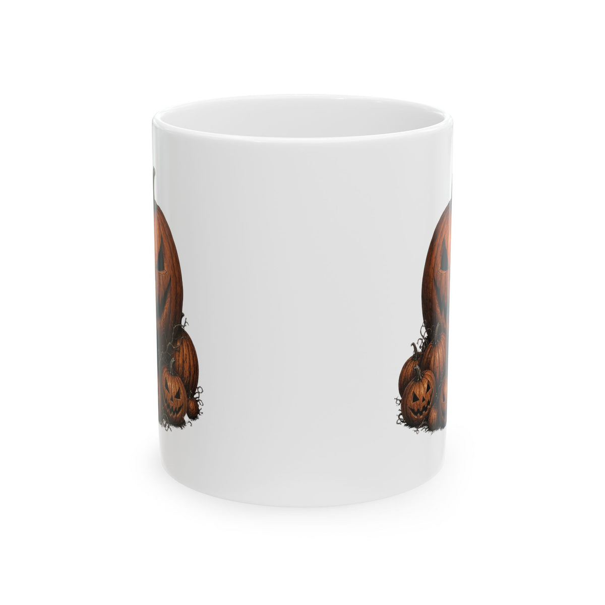 "Halloween Nun" White Ceramic Mug — Graphic