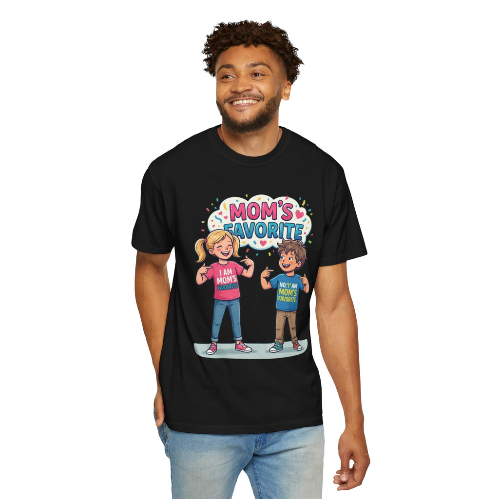 "Mom's Favorite" Unisex Garment-Dyed Tee