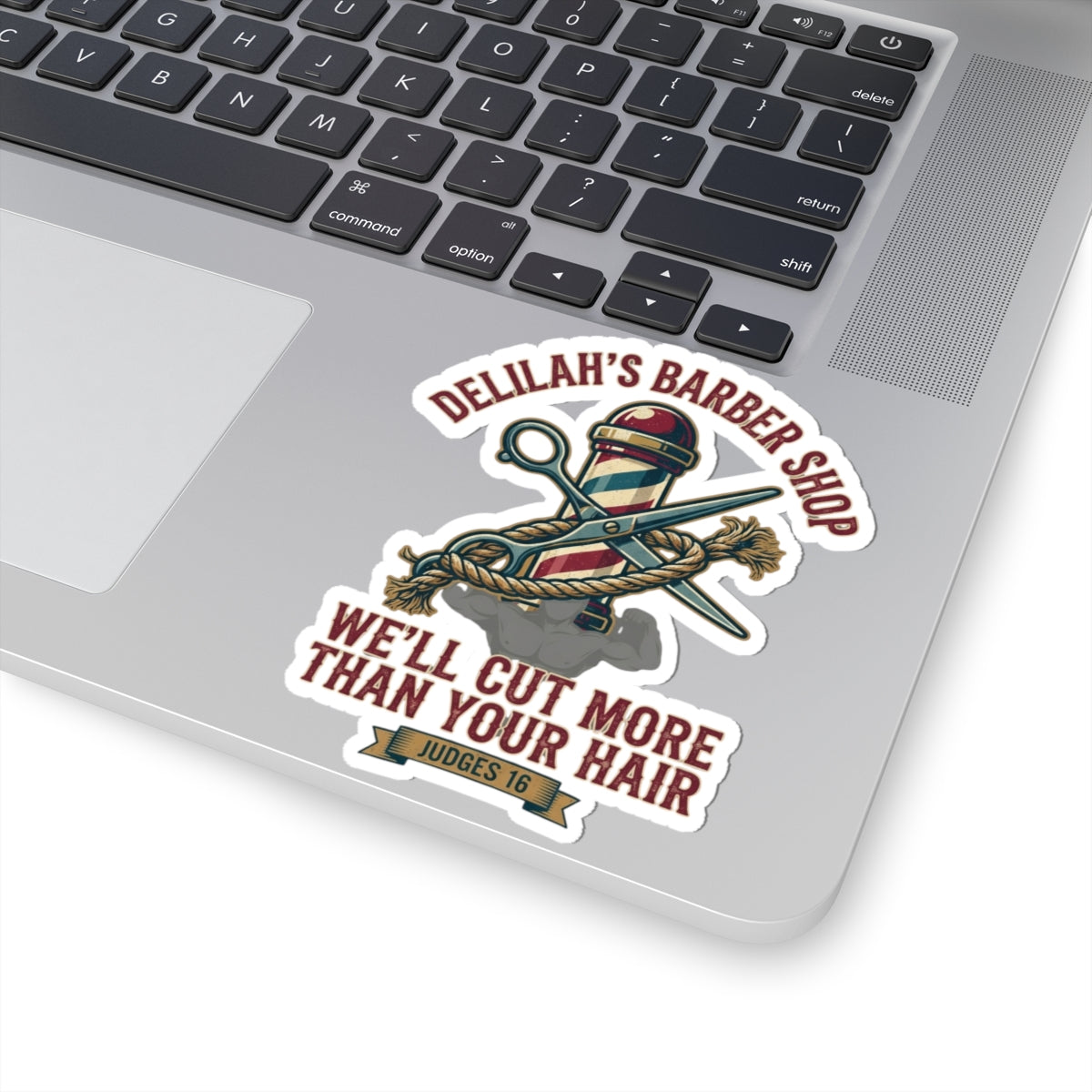 "Good Book Series Delilah's Barber Shop" Sticker — Main