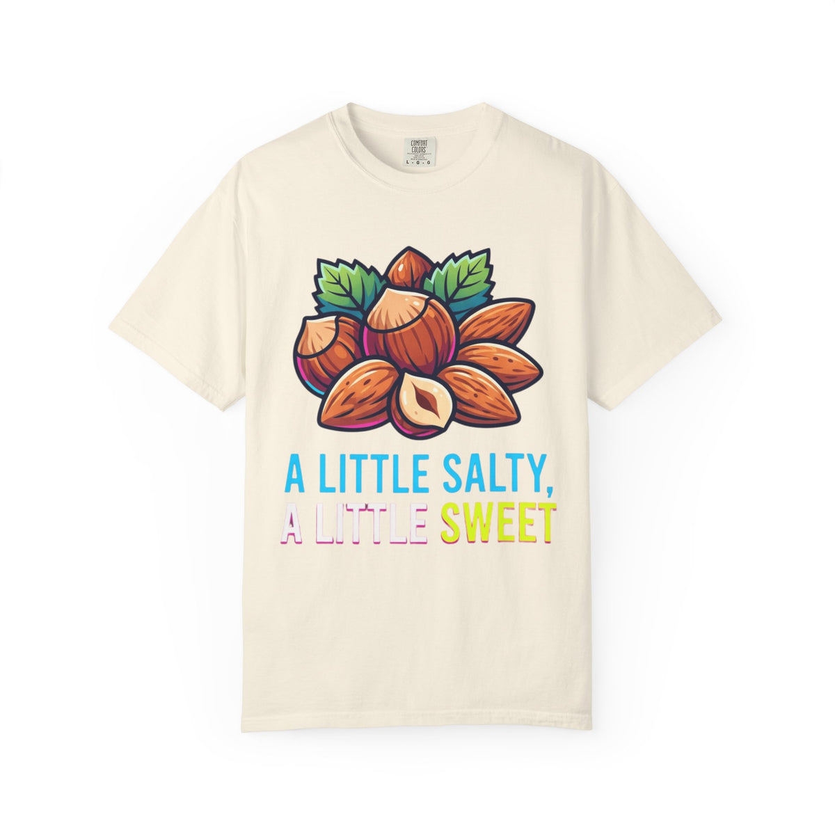 Color: Ivory | A Little Salty, A Little Sweet Unisex Garment-Dyed Tee