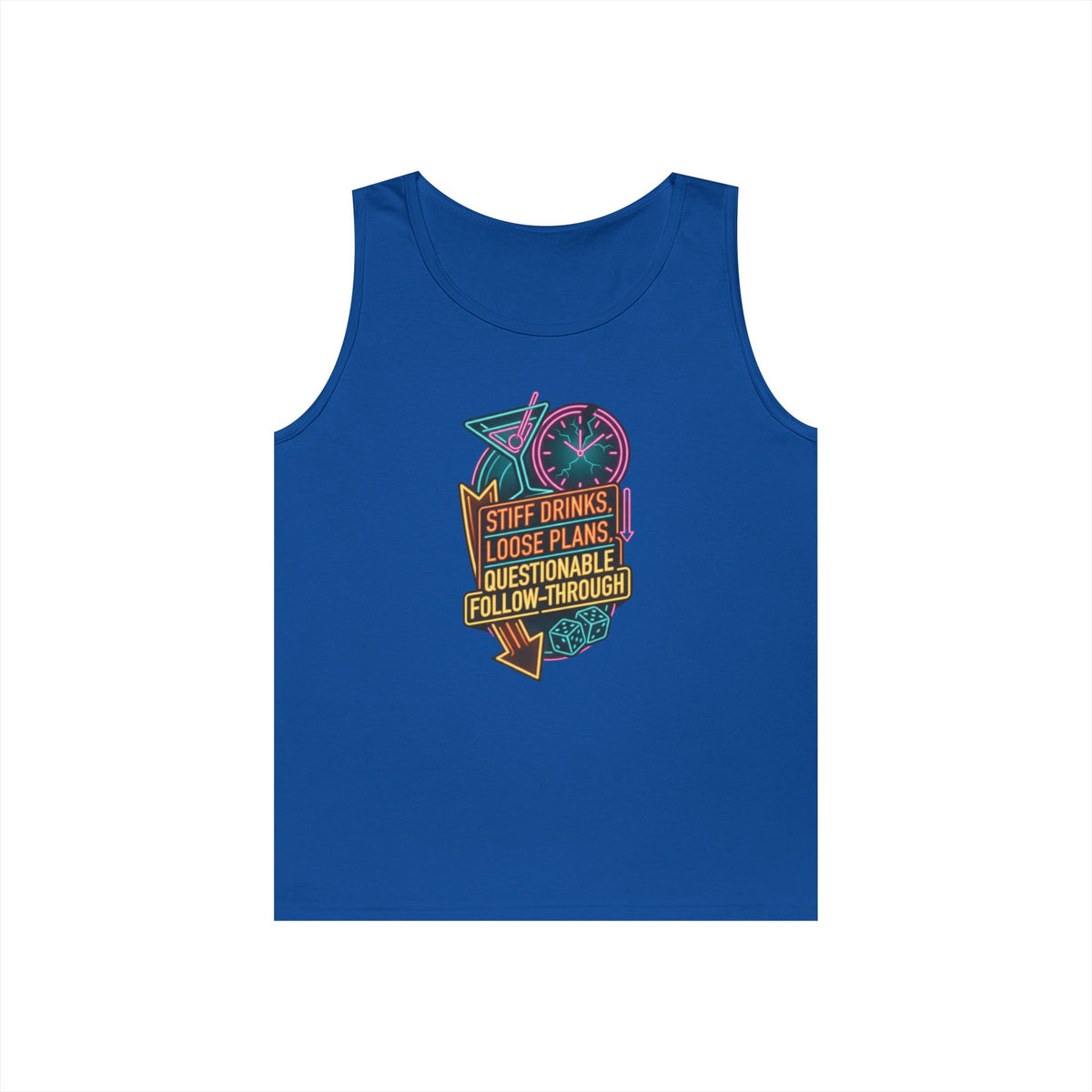 "Stiff Drinks Loose Plans" Tank Top