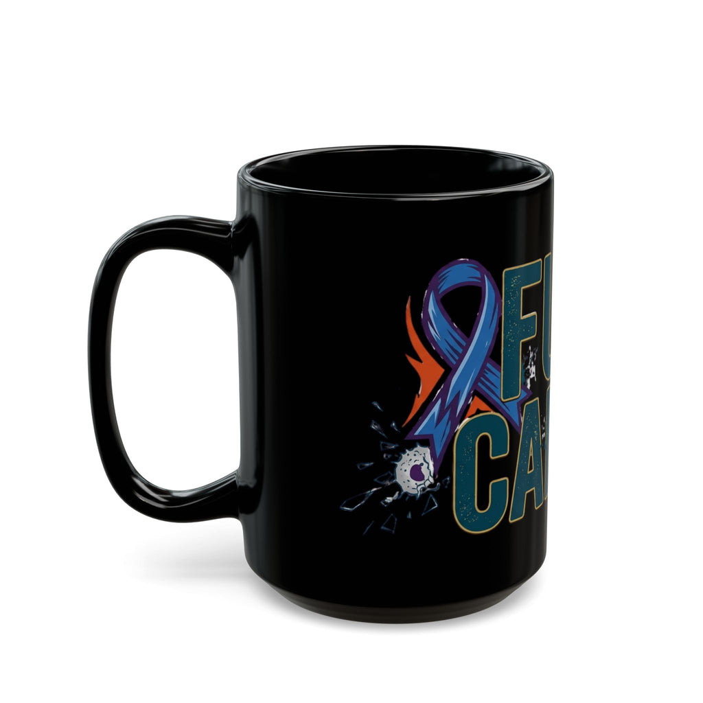 "Fuck Cancer" Black Ceramic Mug
