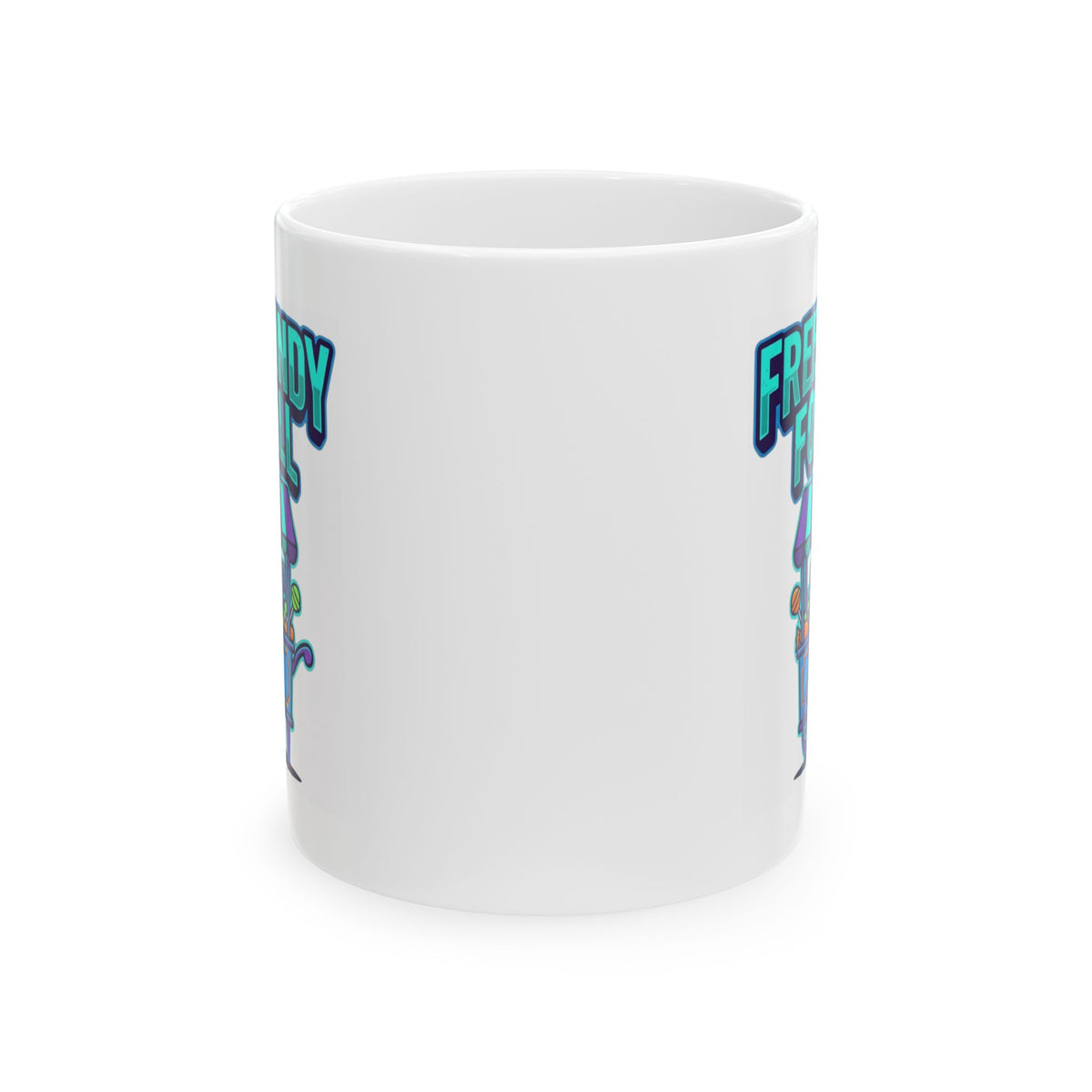 "Free Candy For All" White Ceramic Mug
