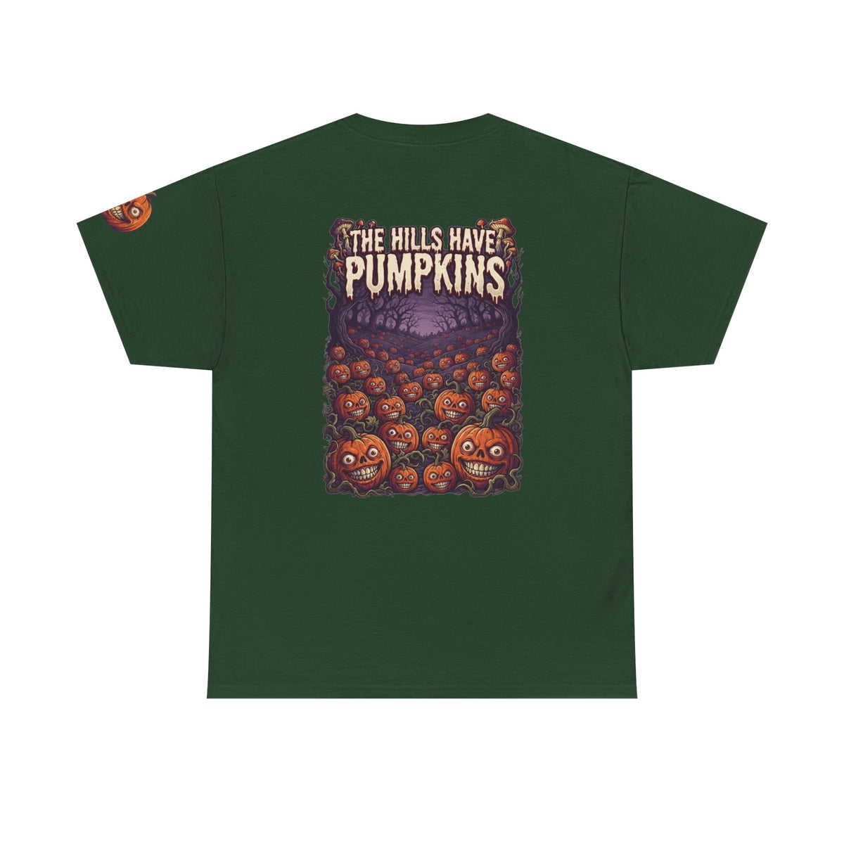 Color: Forest Green | The Hills Have Pumpkins Premium Graphic Tee
