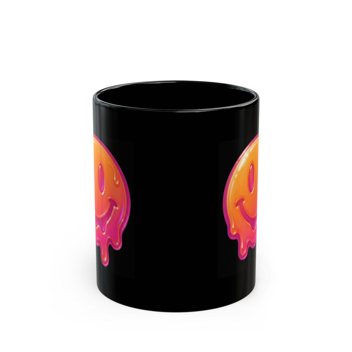 "Melting Hot" Black Ceramic Mug — Graphic