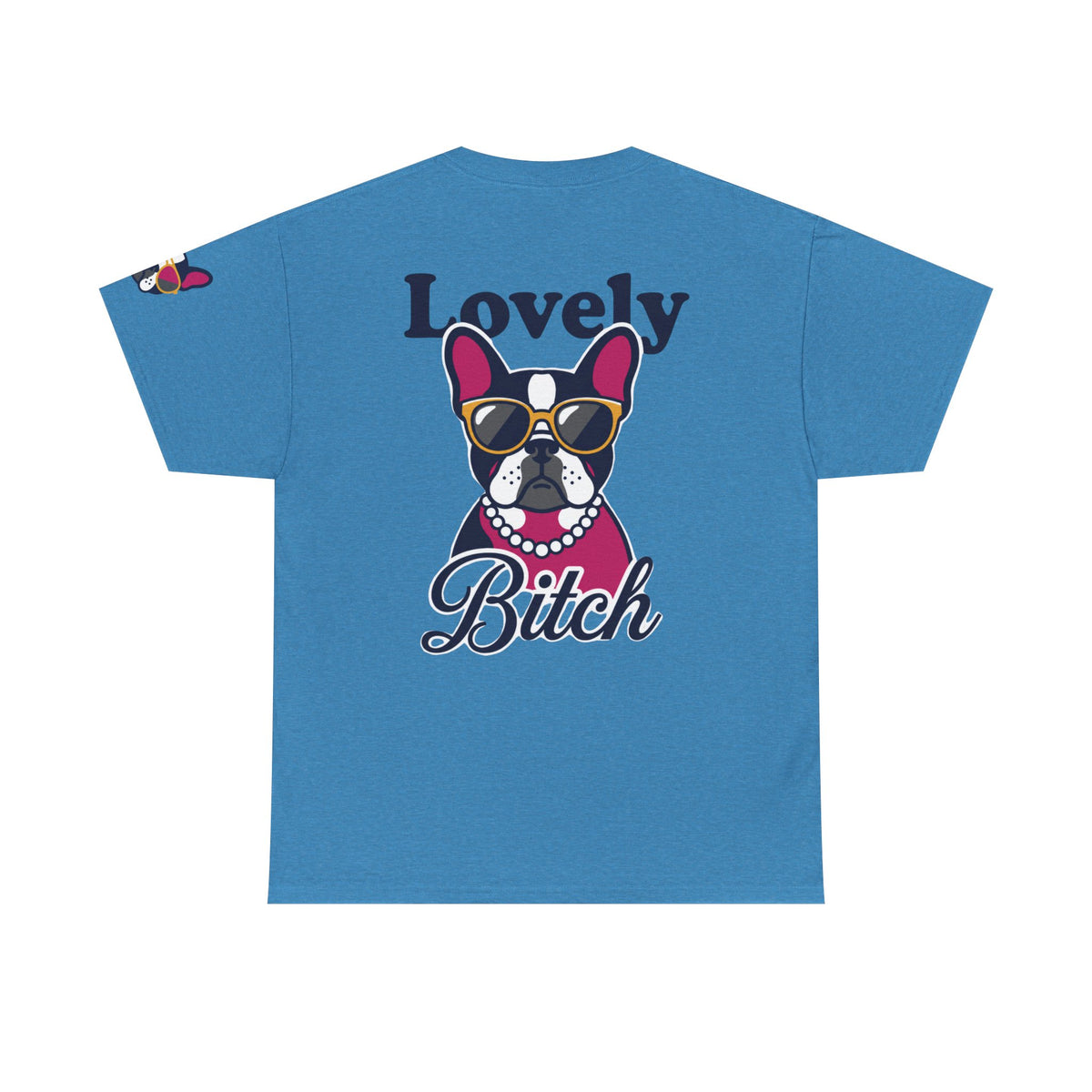 Color: Heather Sapphire | Lovely Bitch Premium Graphic Tee