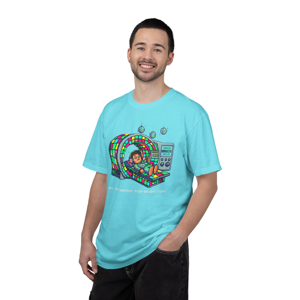 "MRI High Decibel Rave" Unisex Garment-Dyed T-shirt