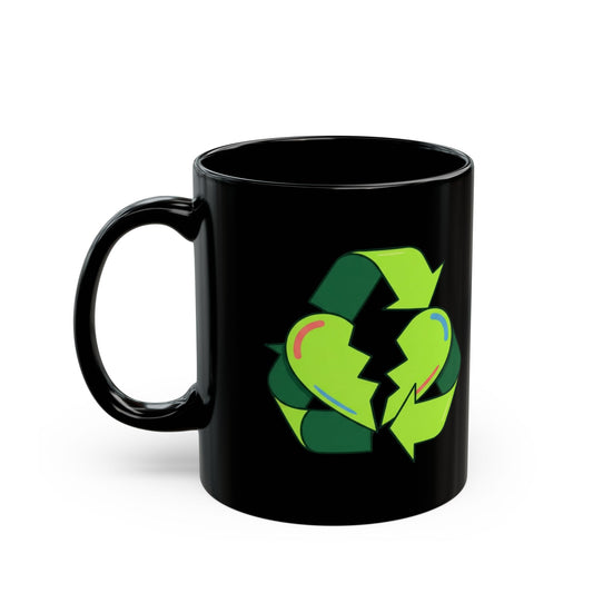 "Don't Text Them Back" Black Ceramic Mug — Graphic