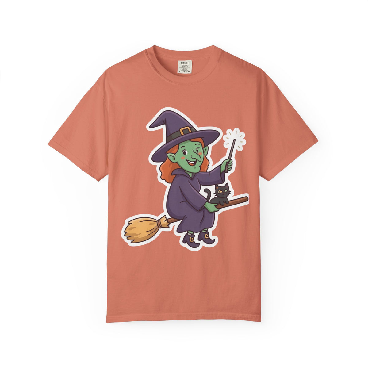 Color: Terracotta | Witch Unisex Garment-Dyed Tee