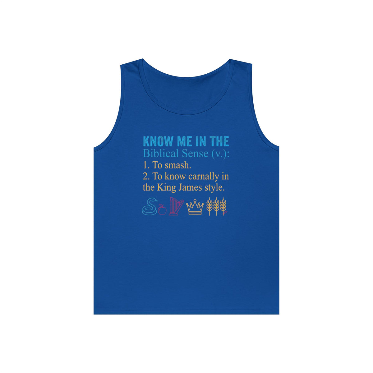 "Good Book Series Know Me In The Biblical Sense" Tank Top