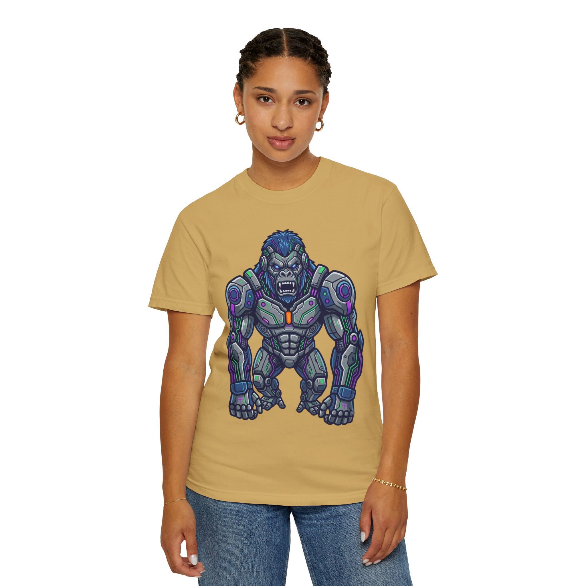 "Cyber Gorilla" Unisex Garment-Dyed Tee